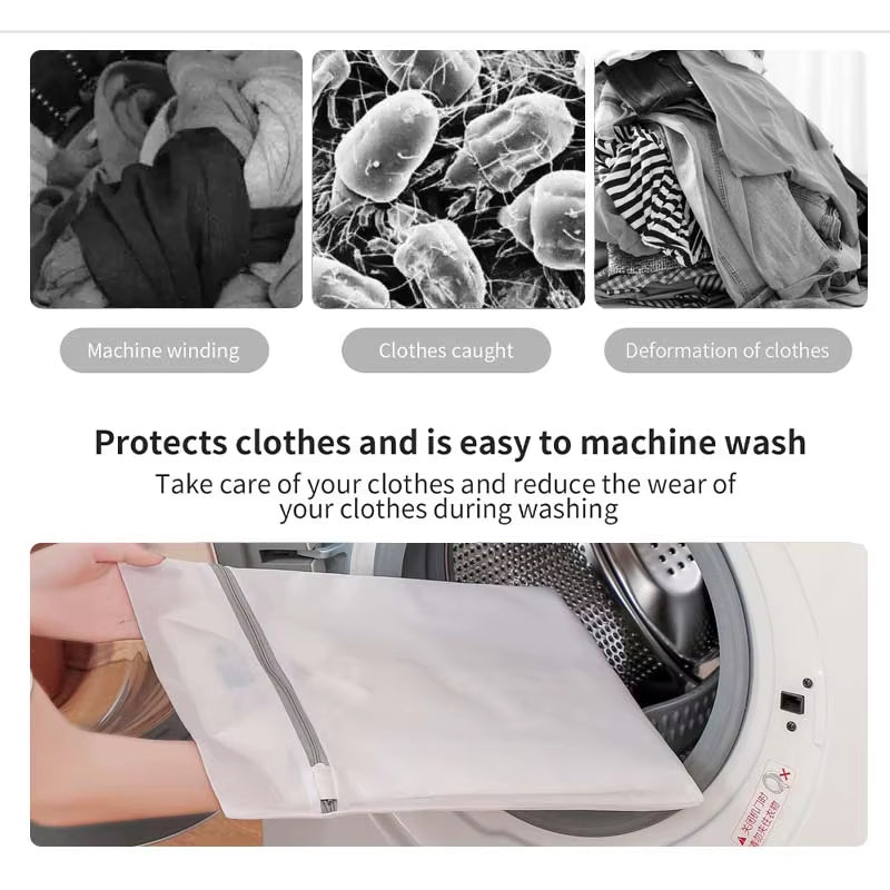 Custom Polyester Machine Washable Polyester Zipper Mesh Laundry Bags Mesh for Clothes Hotel Laundry Mesh Bag with Zipper
