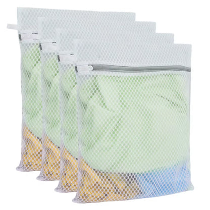 Custom Polyester Machine Washable Polyester Zipper Mesh Laundry Bags Mesh for Clothes Hotel Laundry Mesh Bag with Zipper