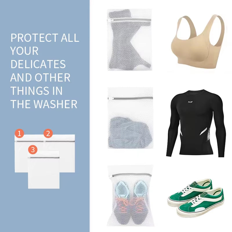 Custom Polyester Machine Washable Polyester Zipper Mesh Laundry Bags Mesh for Clothes Hotel Laundry Mesh Bag with Zipper