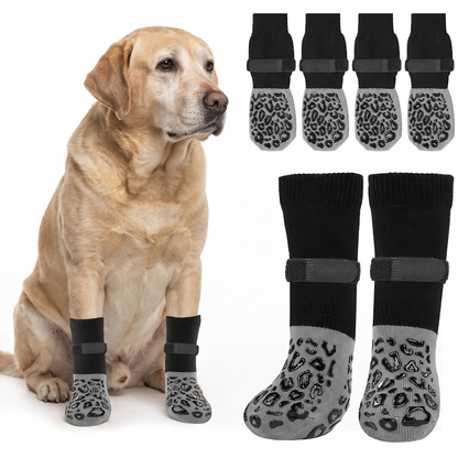PawGrip 4-Pack Anti-Slip Dog Socks