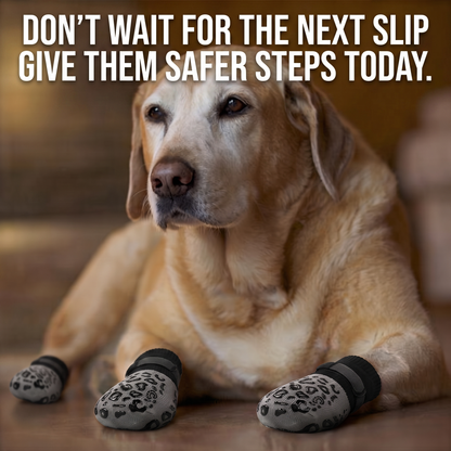 PawGrip 4-Pack Anti-Slip Dog Socks