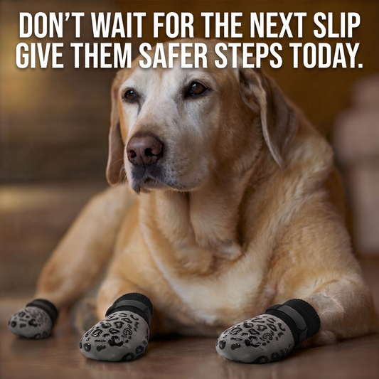 PawGrip 4-Pack Anti-Slip Dog Socks
