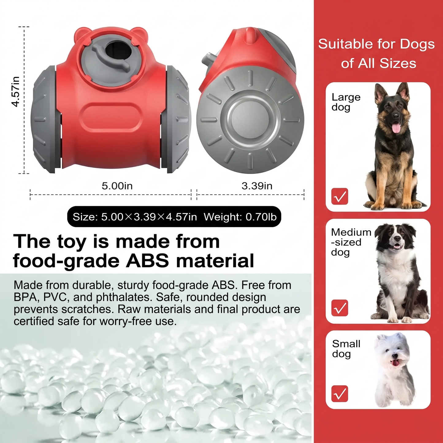 PawBalance - The Interactive Dog Tumbler Slow Feeder Toy