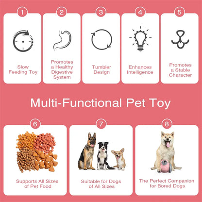 PawBalance - The Interactive Dog Tumbler Slow Feeder Toy
